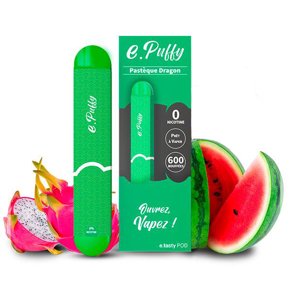 E.Puffy - Watermelon Dragon Fruit Vape 0mg