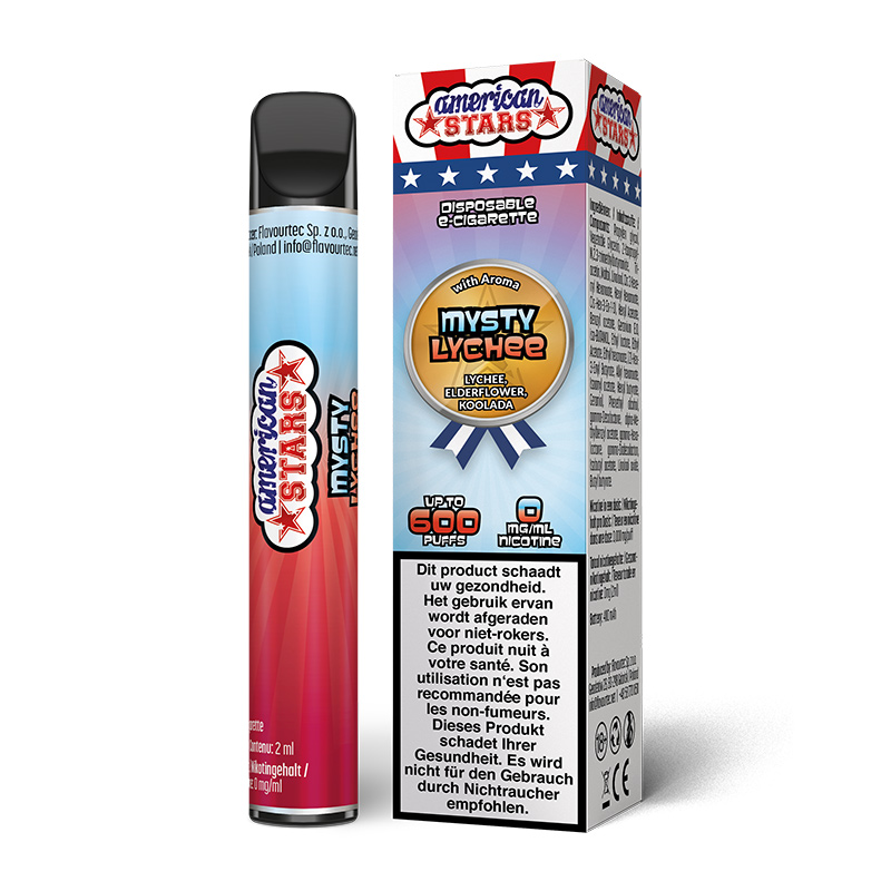 American Stars - Mysty Lychee Vape 0mg