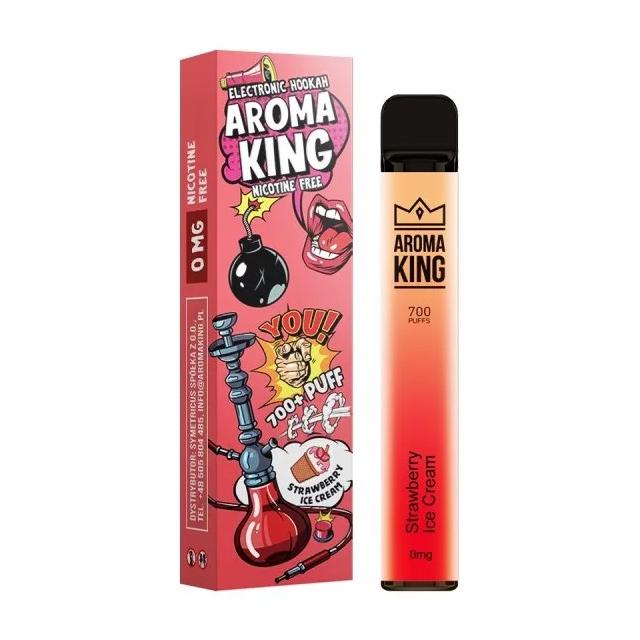 Aroma King - Strawberry Ice Cream vape 0mg