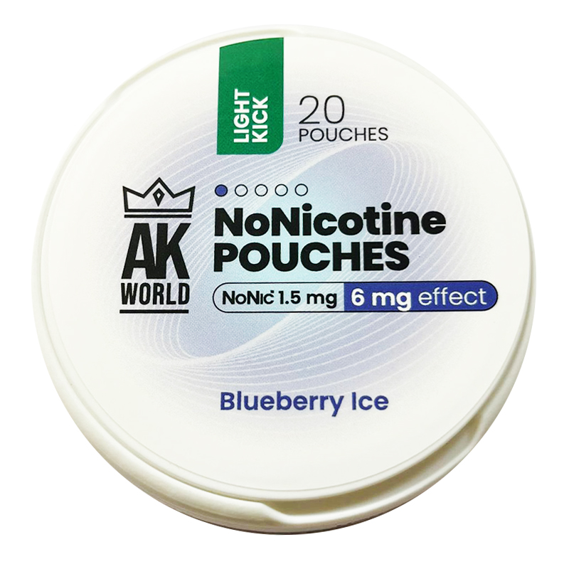 Aroma King NoNic - Blueberry Ice 0,75mg NoNic (7,5mg efekti)