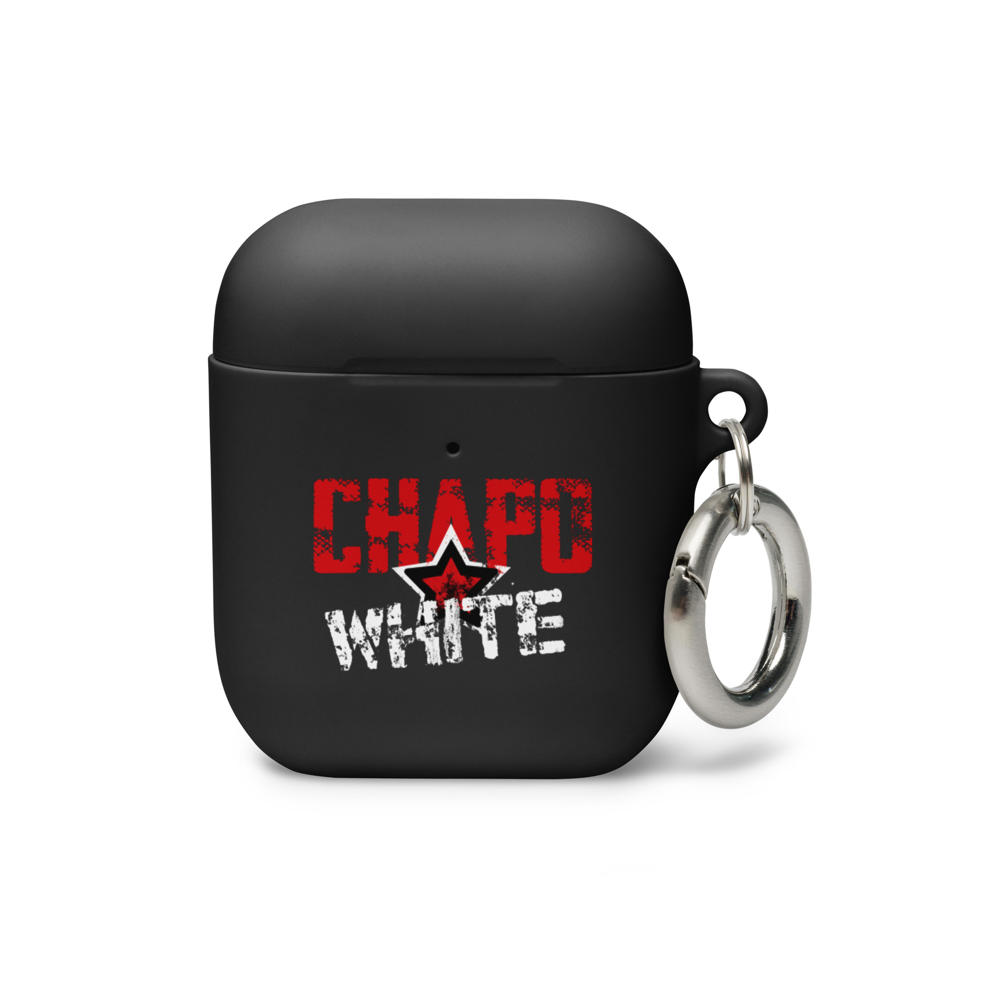 Kuminen AirPods® kotelo Chapo White logolla AirPods®