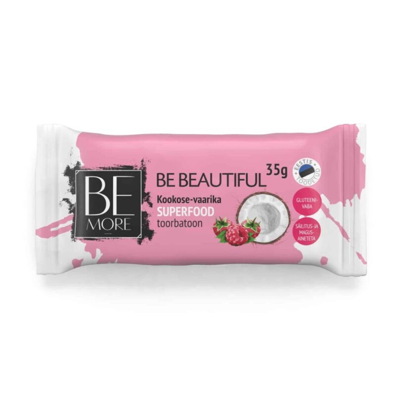 Be More - Be Beautiful Coconut Raspberry Raw Bar